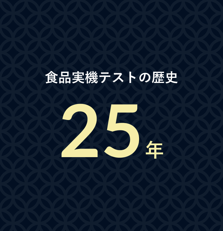 食品実機テストの歴史25年